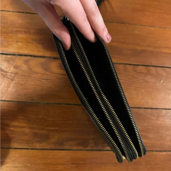 Coach Black Leather Wristlet - Picture 3 of 6